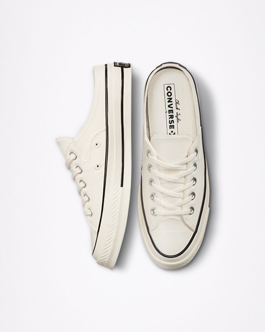 Tenisi Barbati Converse Chuck 70 Mule Bej Negrii | RO VSDGE496